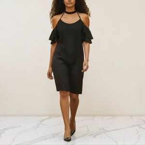 NWT Cooper & Ella Black Cocktail Dress Womens Size S Strappy Party Wedding